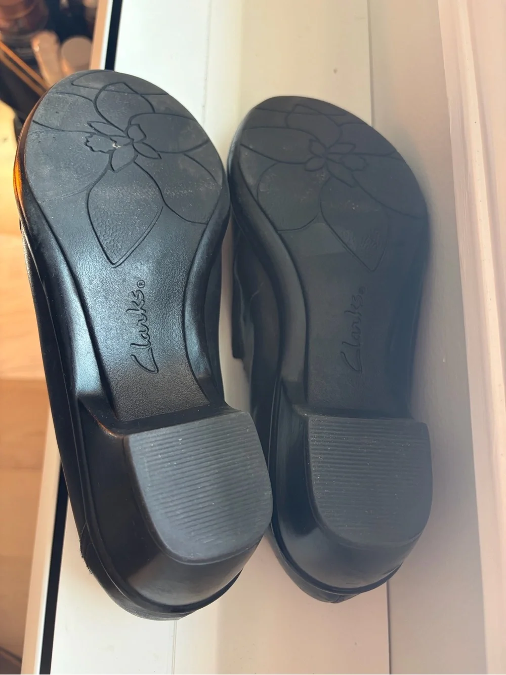 Clarks Black Slip-On Comfort Shoe